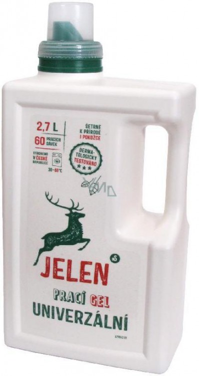 Jelen prací gel univer. 60 dávek/2.7l | Prací prostředky - Prací gely, tablety a mýdla Jelen prací gel univer. 60 dávek/2.7l | Prací prostředky - Prací gely, tablety a mýdla